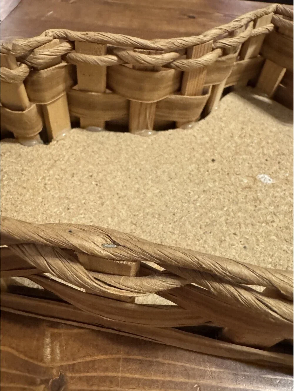 Kentucky Basket Display Cork Bottom 16 inches long, 3 inches tall